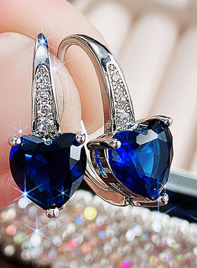 Independent Station Heart-shaped Women's Earrings All-match