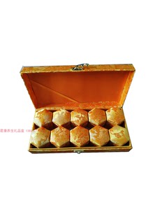 中药丸包装盒 礼品收纳空盒 10颗装 安宫盒大力盒蜜丸 黄红绿色