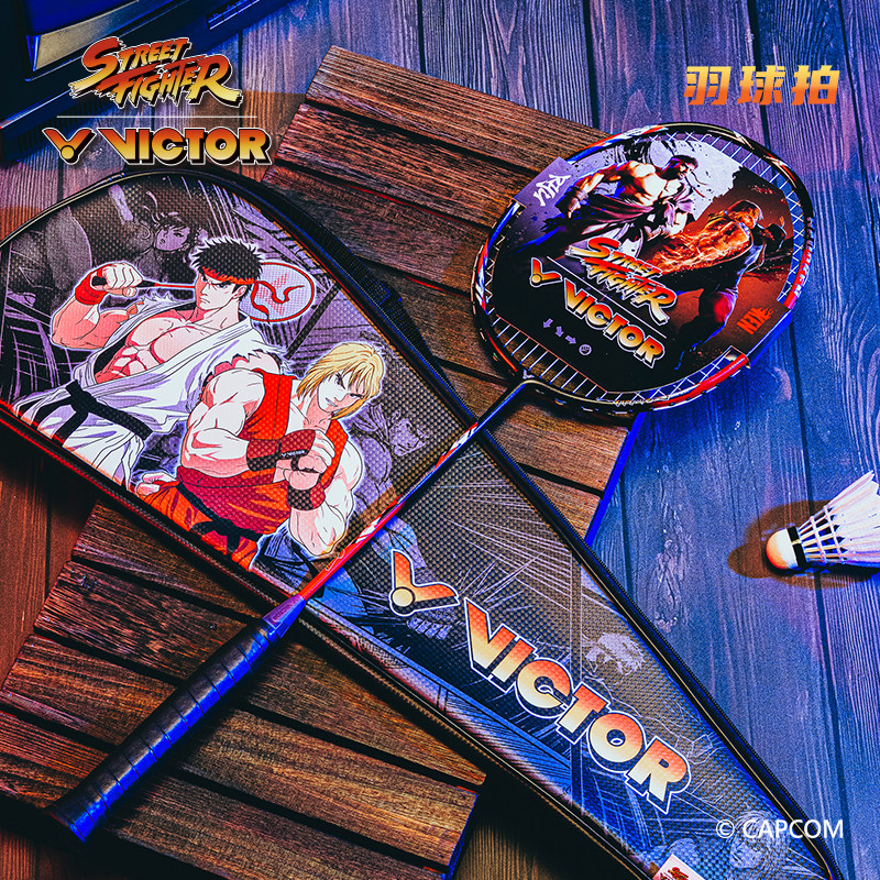 victor威克多羽毛球拍胜利街头霸王联名碳素单拍神速ARS-FIGHTER