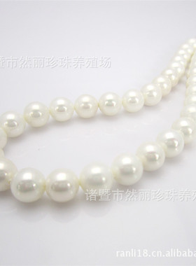 天然贝珠项链珍珠母贝送妈妈日韩