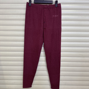 高腰线裤 含蚕丝德绒打底秋裤 衬裤 磨绒修身 稻草人男士 秋冬裤 保暖裤