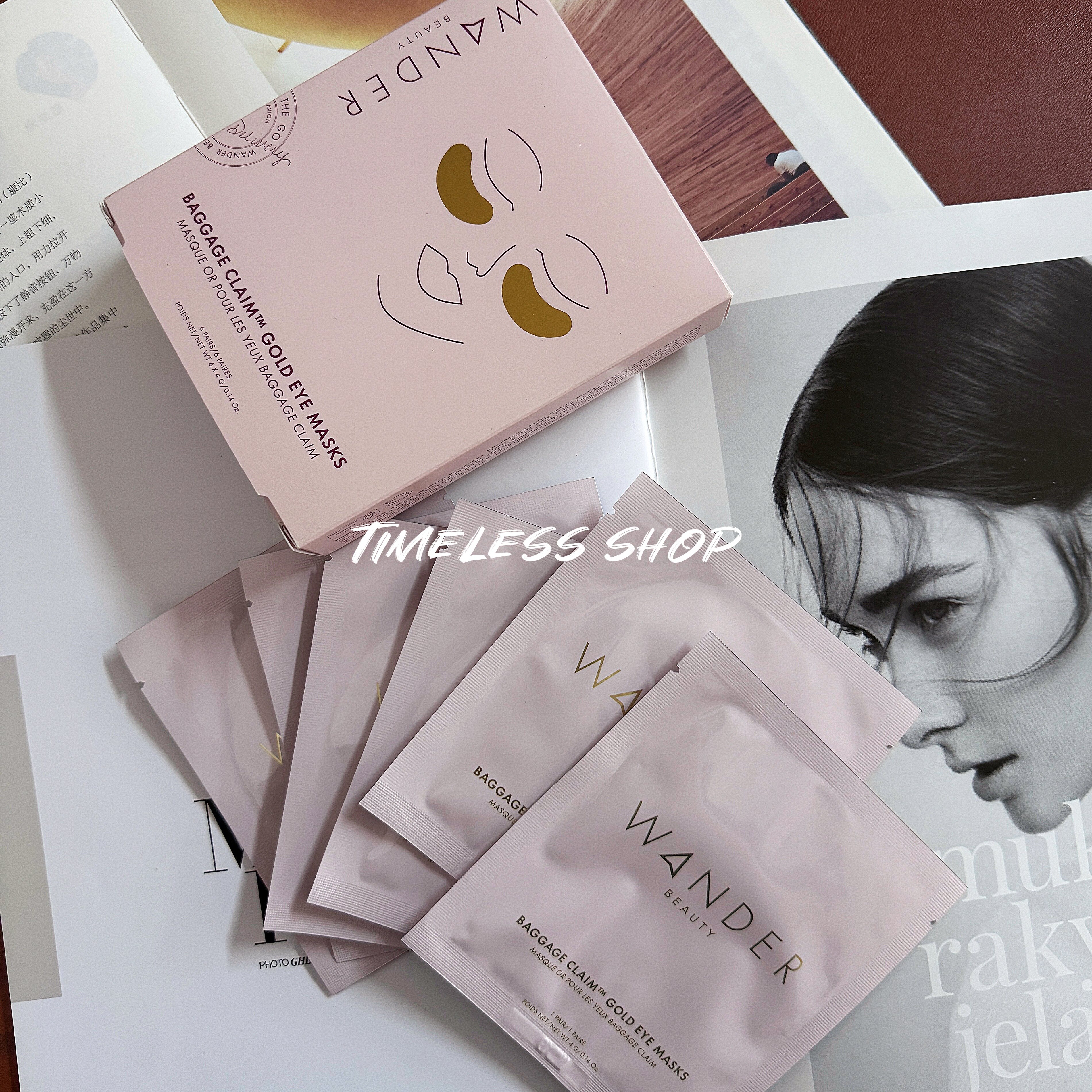 现货 美代Wander Beauty金箔三层保湿眼膜提亮淡化黑眼圈减少细纹