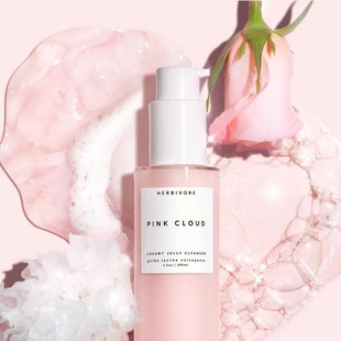 美代Herbivore pink水杨酸银耳玫瑰泡沫护肤洁面啫喱保湿温和卸妆