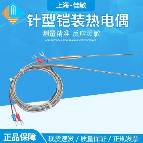 仿进口针型铠装热电偶WRNK-191 K型热电偶 E/J温度传感器测温电阻 - 封面
