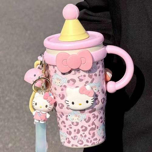 可爱KT猫316不锈钢保温咖啡杯