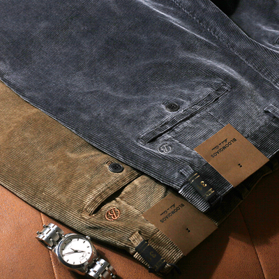 2025新款灯芯绒纯棉条绒休闲裤