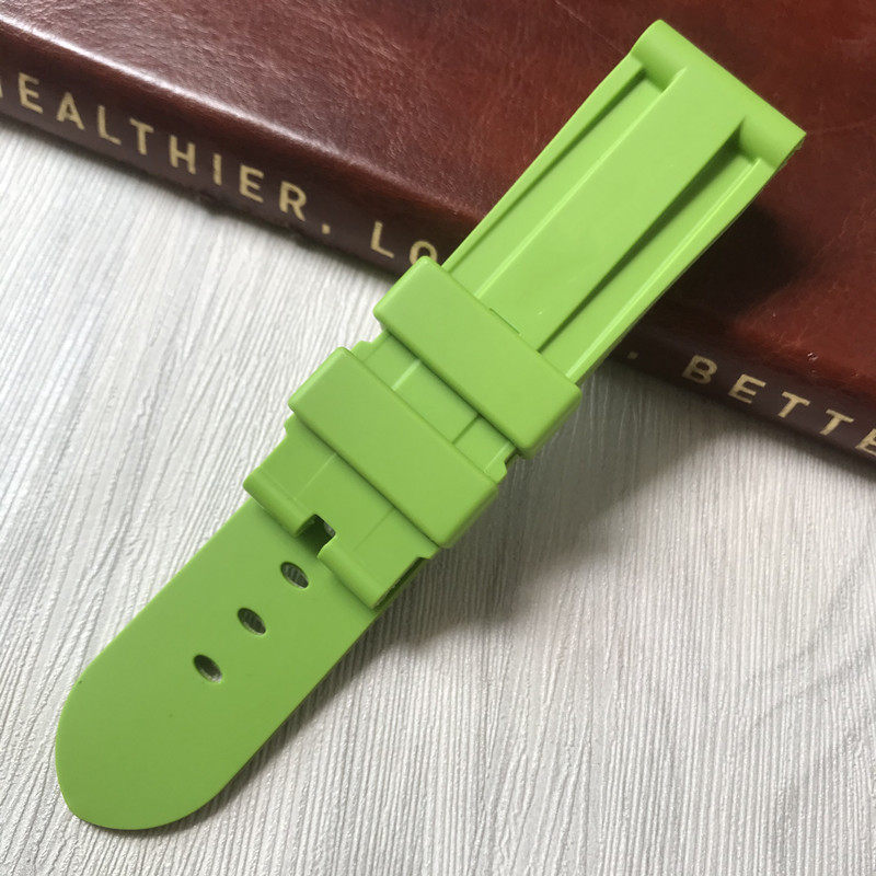 代用替换沛纳海手表带黑色灰色PAM441/359/312/616橡胶带针扣24mm,手表,配件,淘宝优惠券,粉丝福利购,淘宝优惠卷