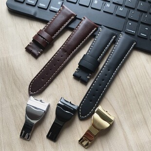 代用TUDOR帝舵牛皮表带真皮 男 原装款帝陀水滴扣蝴蝶扣表带 22mm