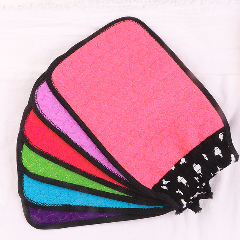 韩国搓澡巾中砂沐浴手套个人清洁强力下泥灰神器搓后背浴擦洗澡巾