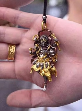大黑天吊坠佛像造像立体手办挂坠项链重工国潮复古高级感男