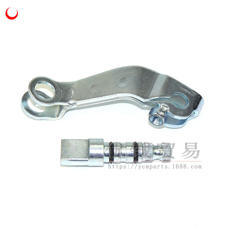 适用踏板车福喜刹车摇臂轴 巧格100刹车摇臂 鬼火100后轮刹车摇臂