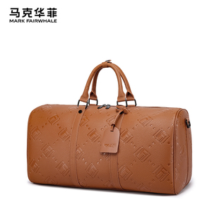 马克华菲个性印花旅行手提包商务大容量旅游男士出差健身行李袋