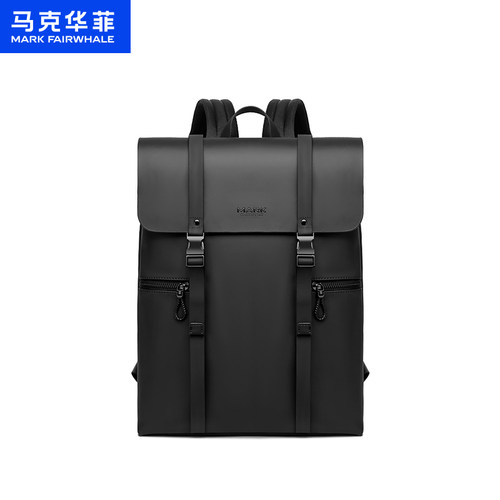 马克华菲商务男包织物双肩包