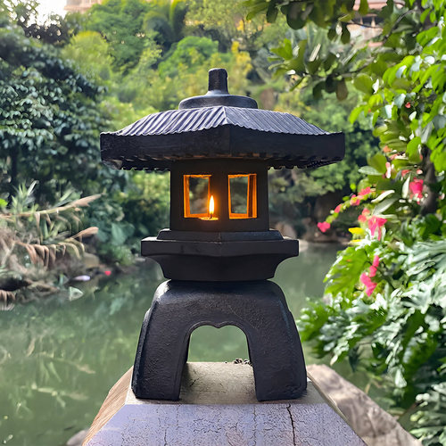 铸铁建筑摆件复古客厅中式长安灯