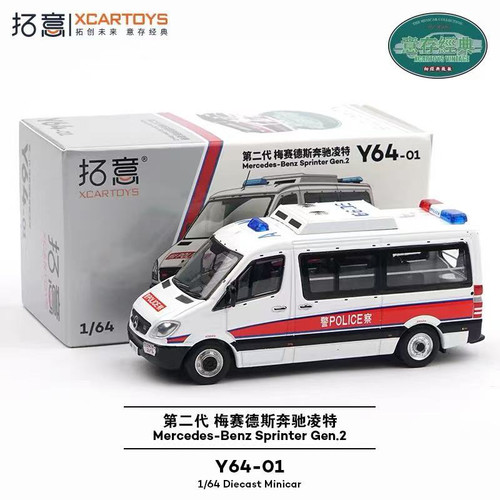 1/64 拓意xcartoys 凌特警车公安特警模型玩具 特警163合金小车模
