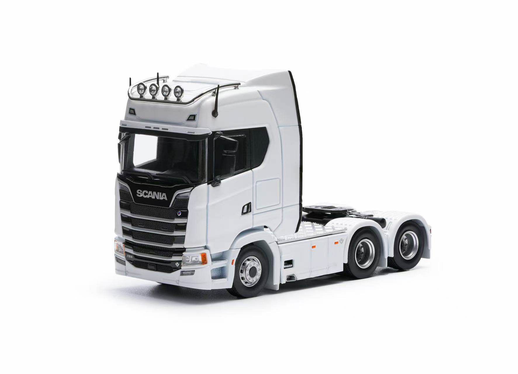 【安妮现货】麦思迪1:64斯堪尼亚蓝色拖车头静态模型