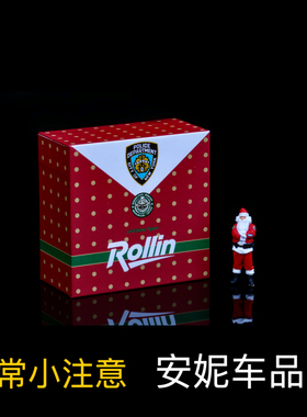 【安妮现货】rollin 1:64 圣诞老人 nypd 人偶 纽约市警局