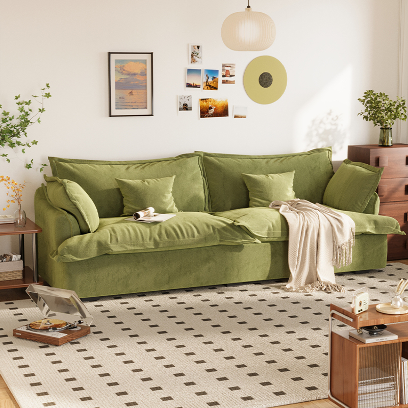 花瓣云朵布艺沙发客厅小户型