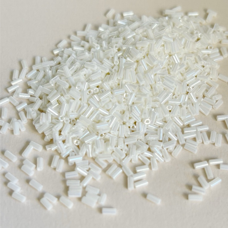 日本御幸进口591管珠1.5*3mm串珠散珠珍珠白diy手工