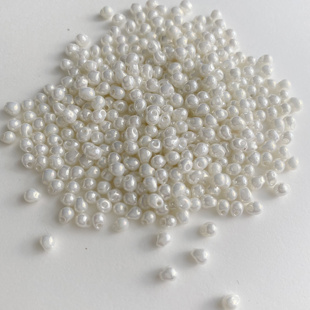 日本御幸进口591胖水滴珠DP3.4mm串珠散珠珍珠白diy手工