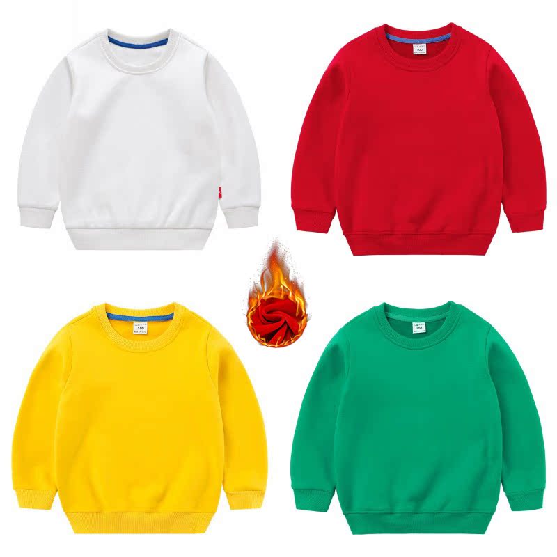 儿童加绒卫衣冬季男童女童童装