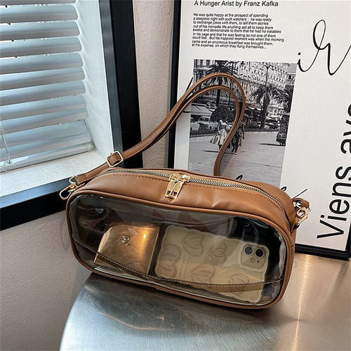 小方包透明小容量日韩斜跨包拼接