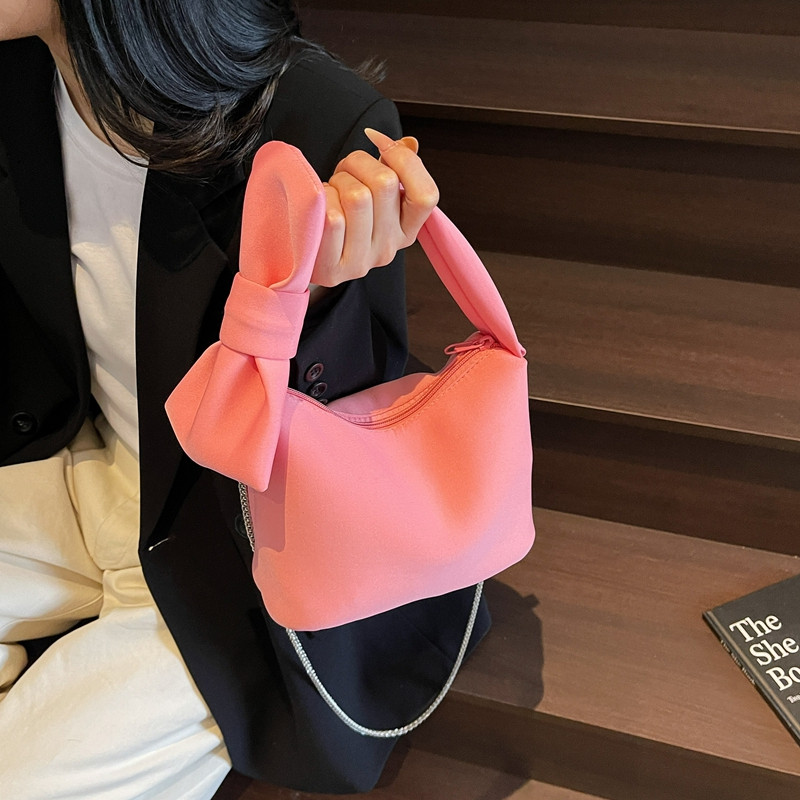 2026新款夏季韩国粉色太空棉高颜值手提包超大蝴蝶结时尚单肩包,箱包皮具/热销女包/男包,通用款女包,淘宝优惠券,粉丝福利购,淘宝优惠卷