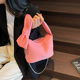 韩国粉色太空棉高颜值手提包超大蝴蝶结时尚 2026新款 夏季 单肩包