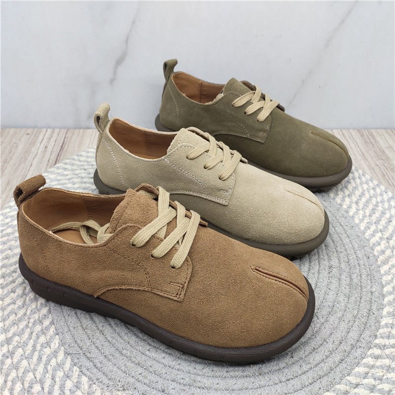商场撤柜真皮复古休闲勃肯鞋女2023秋季牛皮软底平底系带妈妈单鞋,女鞋,勃肯鞋/软木鞋,淘宝优惠券,粉丝福利购,淘宝优惠卷