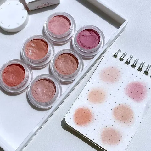 自然色彩妆腮红膏淡妆新哑光平价女孩高光显气色膨胀提亮裸妆腮红