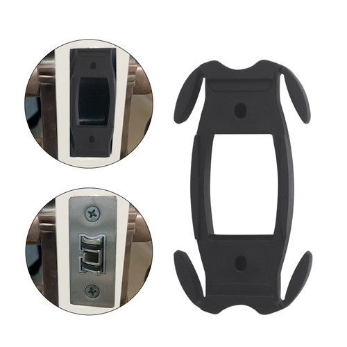 卫生间厕所浴室门锁舌固定盒锁舌铝合金门角码固定底座胶垫片配件 - 封面