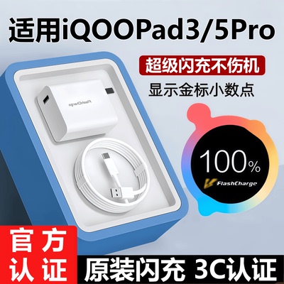适用vivoiQOOPad5Pro充电器头线