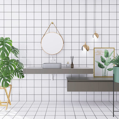 仿瓷砖高亮方便自粘好移除