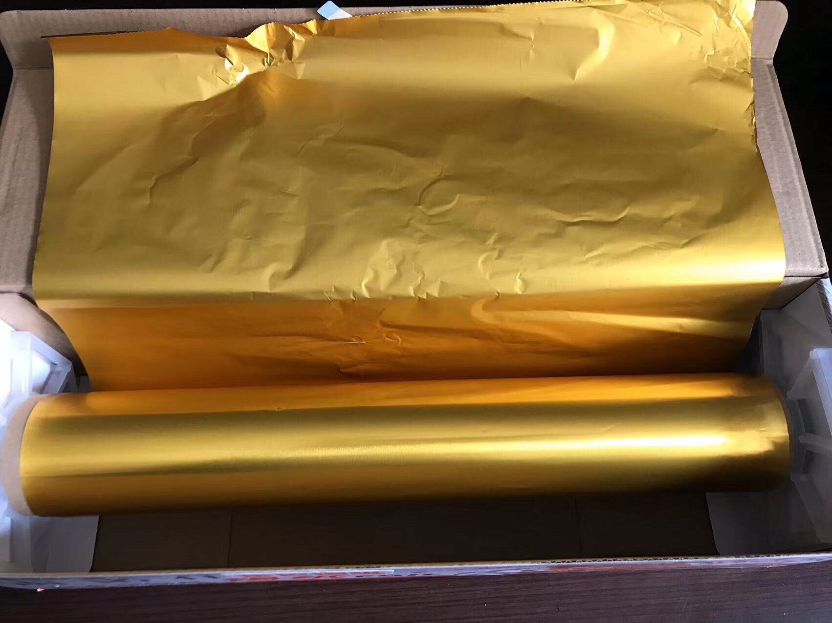 雷诺仕613金色锡纸坚韧加厚耐高温38cm食物烧烤焗包裹大卷锡纸