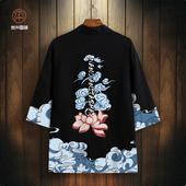 2025新款 羽织kimono衬衫 道袍男ins国潮披风五分袖 防晒薄外套夏季