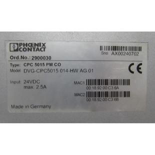 DVG 01在 菲尼克斯 014 CPC5015 正品 原装