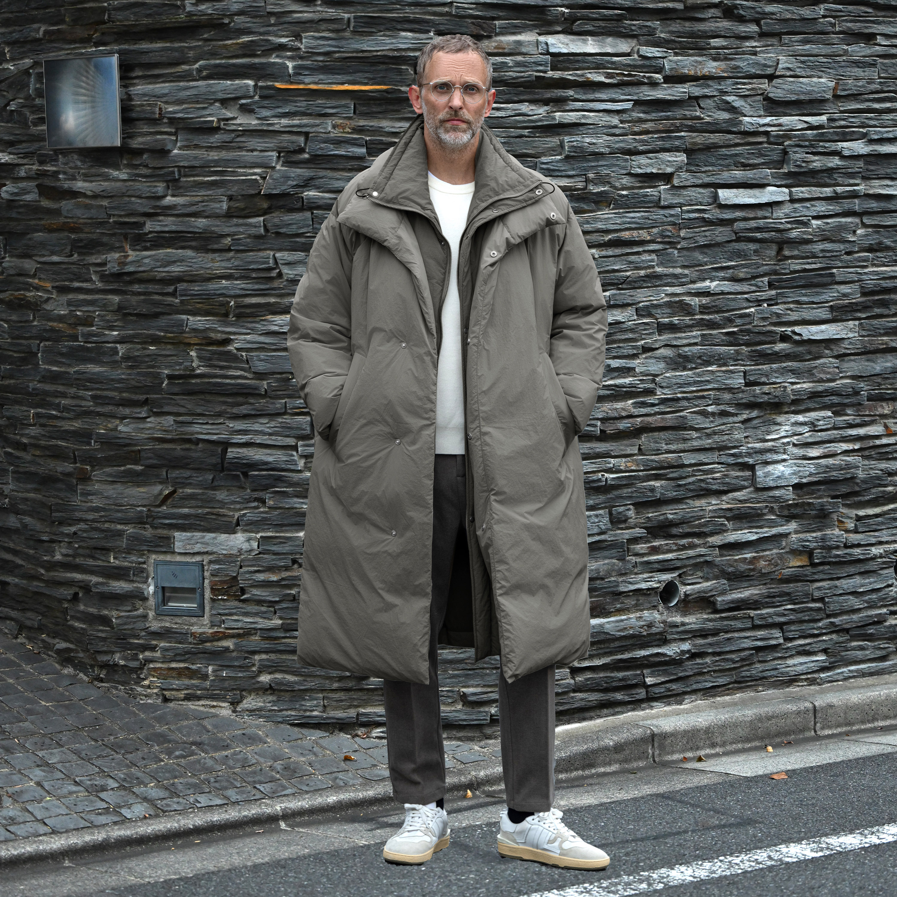 thumbnail for Men's down jacket, winter mid-length thickened fleece-lined warm 2026 new long over-the-knee coat, parka
