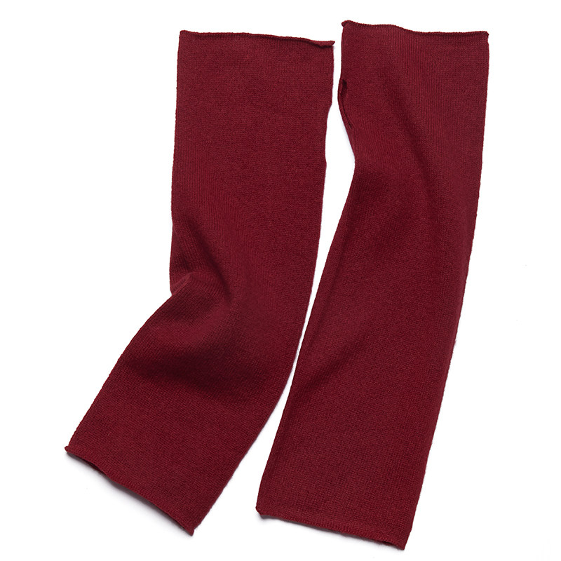 AUTUMN AND WINTER NEW CASHMERE WOMENS LONG SLEEVE GLOVES SLEEVE PROTECTOR WRIST GUARD EXTENDED WRIST GUARD HALF SLEEVE