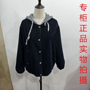 韩版 鑫明亮811时尚 短款 新款 宽松上衣 休闲连帽牛仔外套女春季