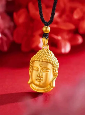 钛钢布艺项链 佛头时尚百搭气质项链