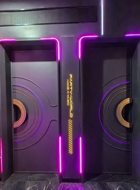 KTV防火门隔音门包房门发光酒吧专用不锈钢门歌厅定制包厢网红门