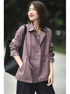 有型有调性 风衣外套秋季 原创款 气质休闲收腰中长款 高品质 晓说