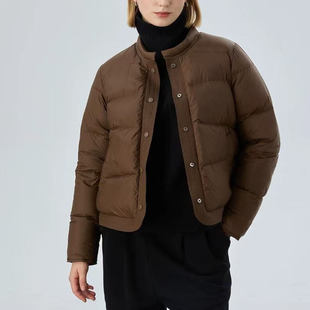 25冬季新羽绒服女短款双面穿韩系宽松百搭洋气保暖90白鸭绒面包服