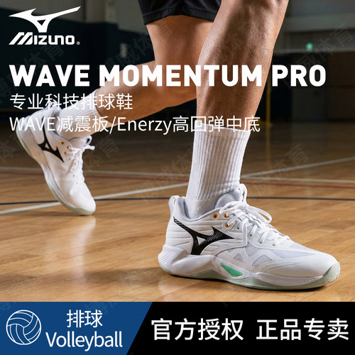 Mizuno美津浓官方正品排球鞋魔藤MOMENTUM PRO专业减震防滑运动鞋
