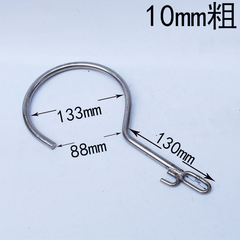 不锈钢304问好挂钩非标定制焊接吊钩子大开口钩子10mm粗