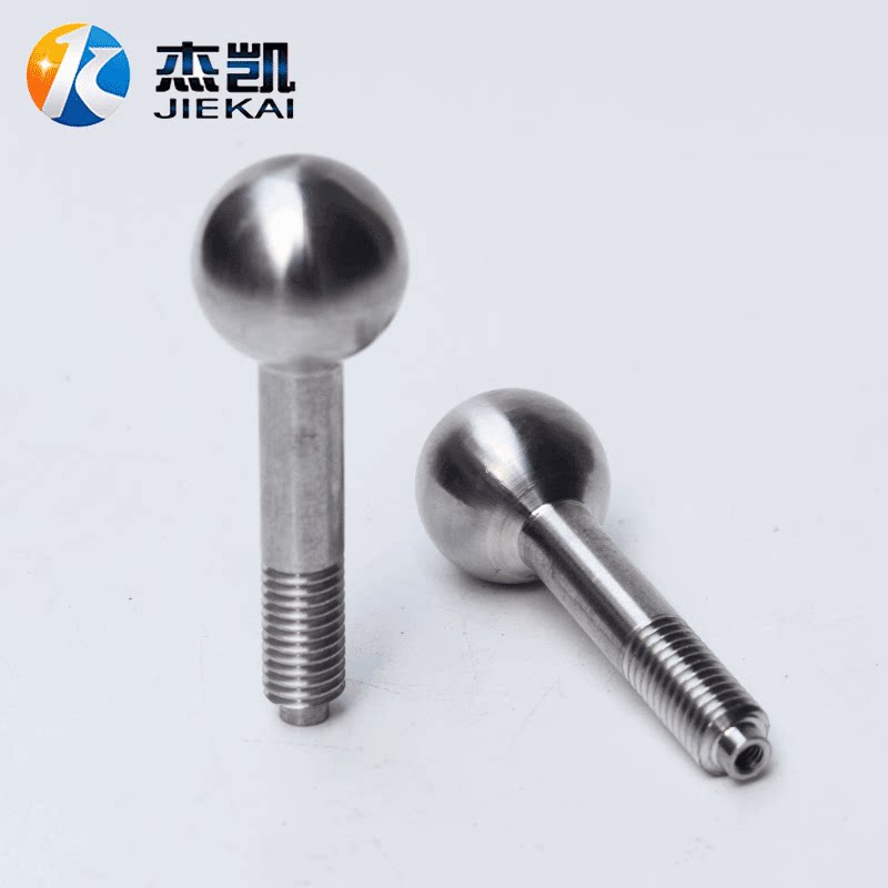 不锈钢304球头螺杆螺丝老虎卡螺杆配件球头螺栓非标定制M10带台阶