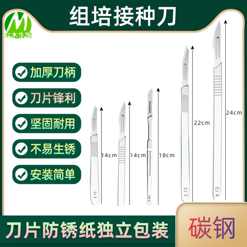 不锈钢接种组培解剖刀专用3号