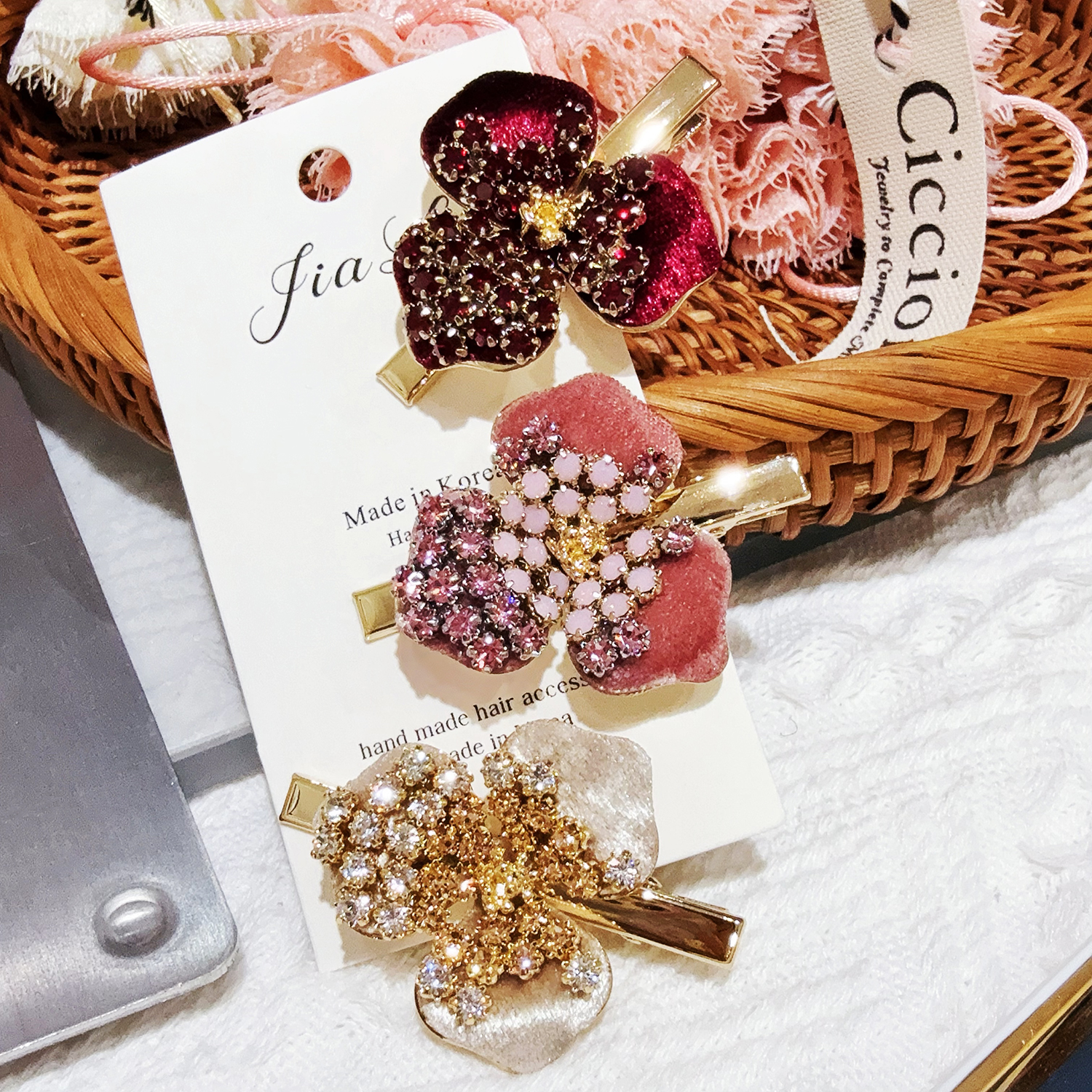 韩国Aurora奥拉进口S家发夹