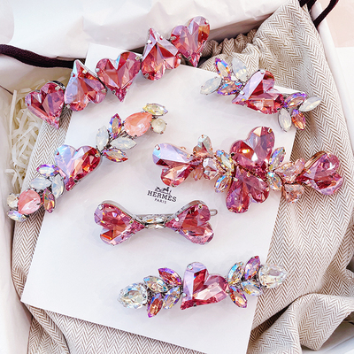 PpuPpu弹簧夹施华子S水晶高端