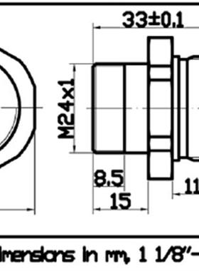 光电油位开关OLC-D1/INT276LN配套用液位监测棱镜玻璃头